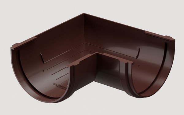 Угловой элемент 90˚ПВХ Docke STANDART Тёмно-коричневый купить в Домодедово