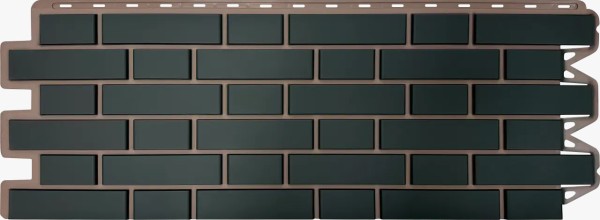 Фасадная панель Альта-Профиль, Кирпич Клинкерный, Графит купить в Домодедово