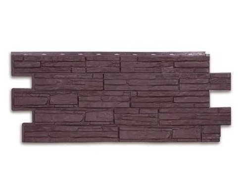 Фасадная панель T-Сайдинг-Альпийская сказка ЭКО-1 Браун купить в Домодедово