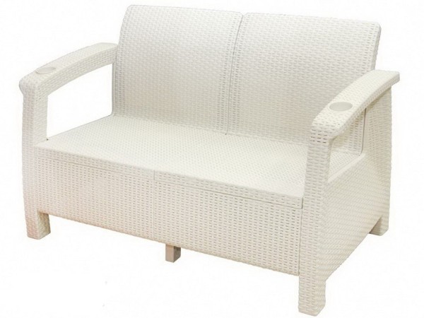 Двухместный диван Yalta Sofa Seаt белый купить в Домодедово