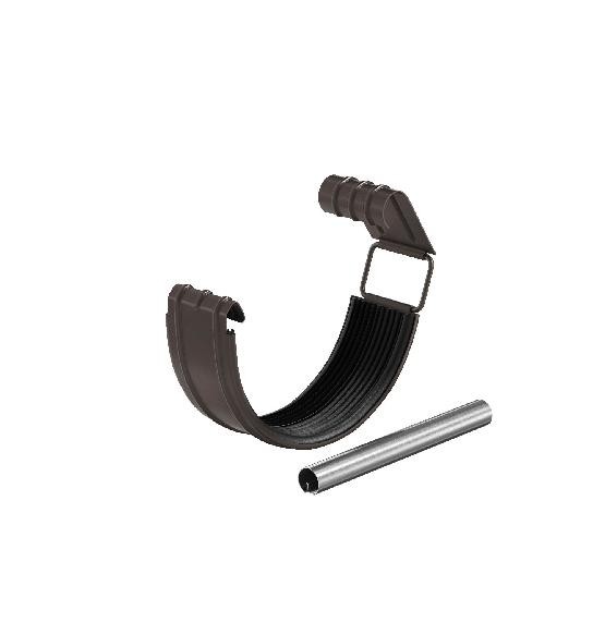 Водосток Aquasistem, система 150/100 - Соединитель желоба с резиновым уплотнителем RR 32 Тёмно Коричневый купить в Домодедово