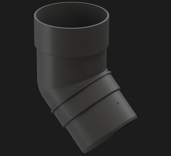 Колено 45˚ Docke Premium ПВХ - Графит купить в Домодедово