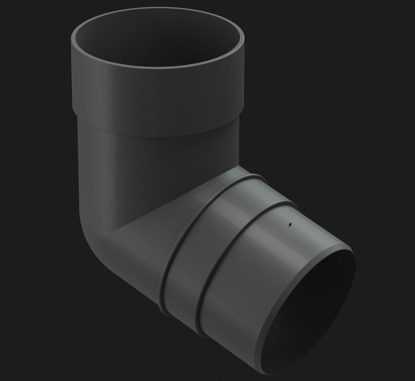 Колено 72˚ Docke Premium ПВХ - Графит купить в Домодедово