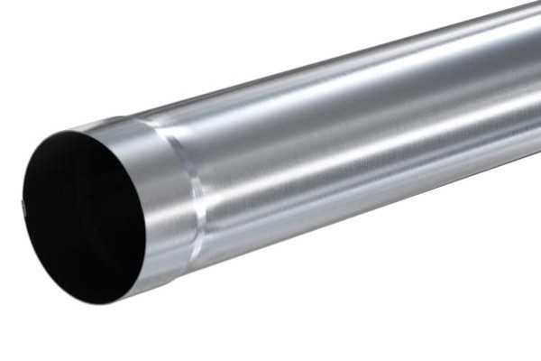 Водосток Aquasistem, Система 125x90 - Соединительная труба 1 метр оцинковка купить в Домодедово