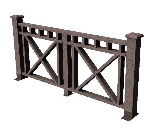 Ограждения декоративное ДПК GRINDERDECO Виктория венге купить в Домодедово