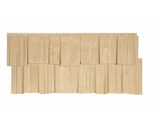 Фасадная панель T-Сайдинг-Щепа дуб ЭКО-1 Желтый купить в Домодедово