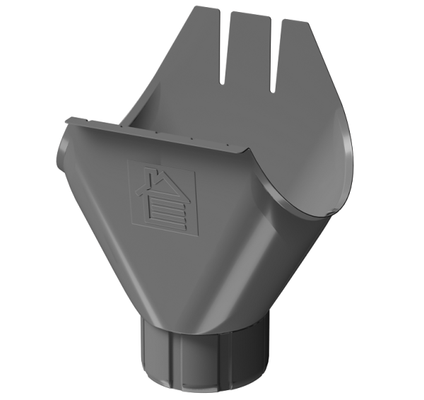 Воронка желоба D125 Döcke STAL PREMIUM Графит, (RAL 7024) купить в Домодедово