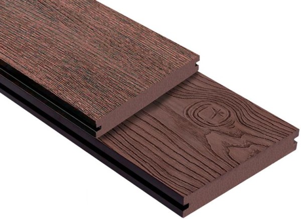 Террасная доска ДПК Outdoor 3D полнотелая STORM/OCEAN BROWN коричневая микс купить в Домодедово