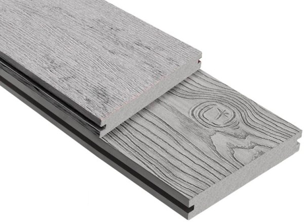 Террасная доска ДПК Outdoor 3D полнотелая STORM/OCEAN GREY серая микс купить в Домодедово