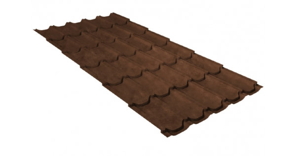 Металлочерепица квинта плюс 0,45 Safari Twincolor Brown купить в Домодедово