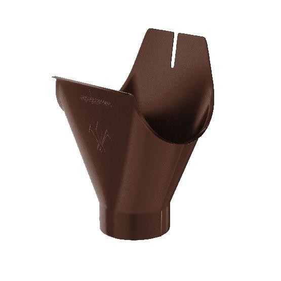 Водосток Aquasistem, система 125x90 - Воронка желоба RAL 8017 Коричневый купить в Домодедово