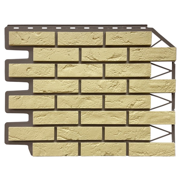 Фасадная панель FineBer, Кирпич Баварский, Песочный купить в Домодедово