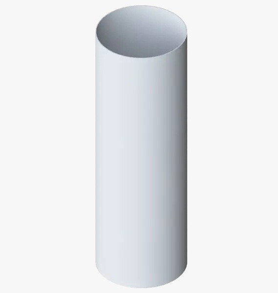 Водосток Альта-Профиль ПВХ – Труба водосточная 4м (белый) купить в Домодедово