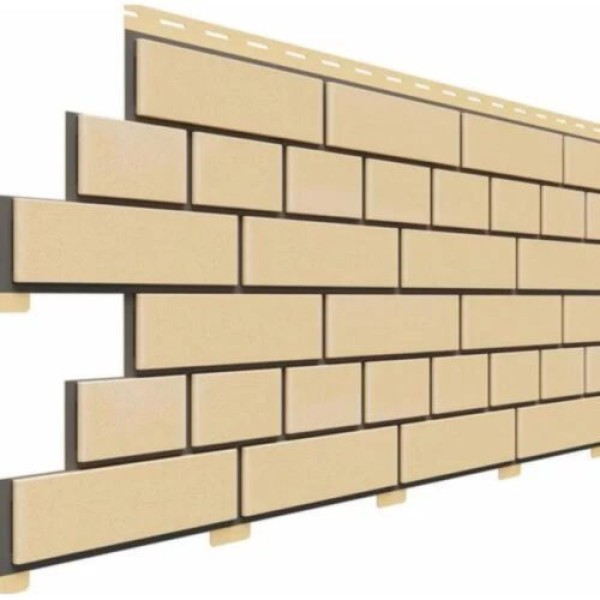 Фасадная панель Доломит Кирпич, Светло-желтый купить в Домодедово