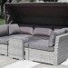Диван-Трансформер AFINA плетеный из иск. ротанга AFM-320G Grey купить в Домодедово