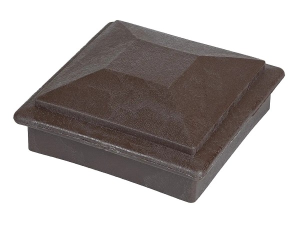 Крышка верхняя фигурная ПВХ для столба Deckart 100х100 Венге купить в Домодедово