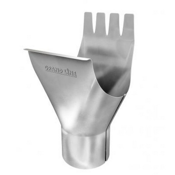 Водосток Grand Line 150x100 – Воронка желоба RAL 9003 купить в Домодедово