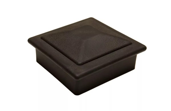 Крышка верхняя фигурная ПВХ для столба Deckart 100х100 Графит купить в Домодедово