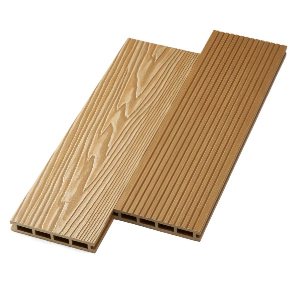 Террасная доска ДПК NanoWood двусторонняя New 3D тиснение + вельвет Орех купить в Домодедово