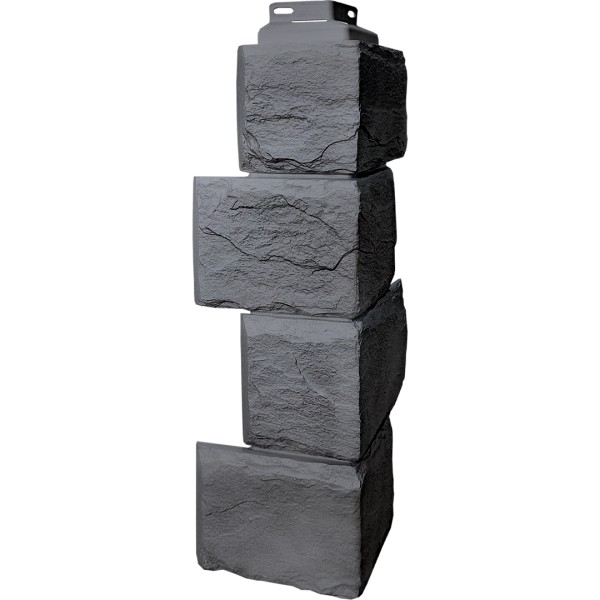 Цокольный сайдинг FineBer – Серия “Камень природный”, Угол наружный Кварцевый купить в Домодедово