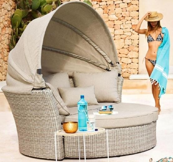 Диван-Трансформер AFINA плетеный из иск. ротанга AFM-325 Beige купить в Домодедово