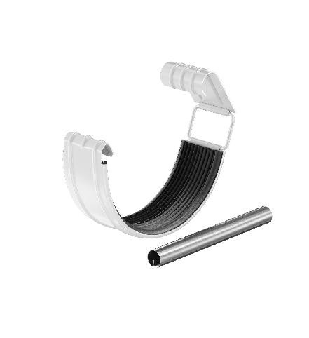 Водосток Aquasistem, система 150/100 - Соединитель желоба с резиновым уплотнителем RAL 9003 Белый купить в Домодедово