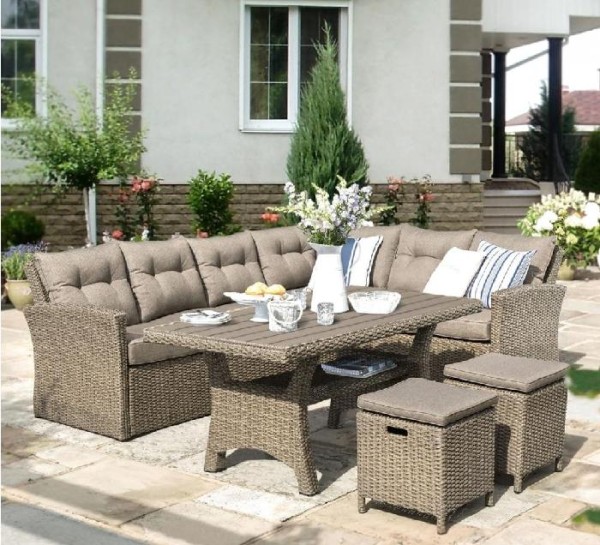 Комплект мебели AFINA плетеной из иск. ротанга AFM-307B Beige купить в Домодедово
