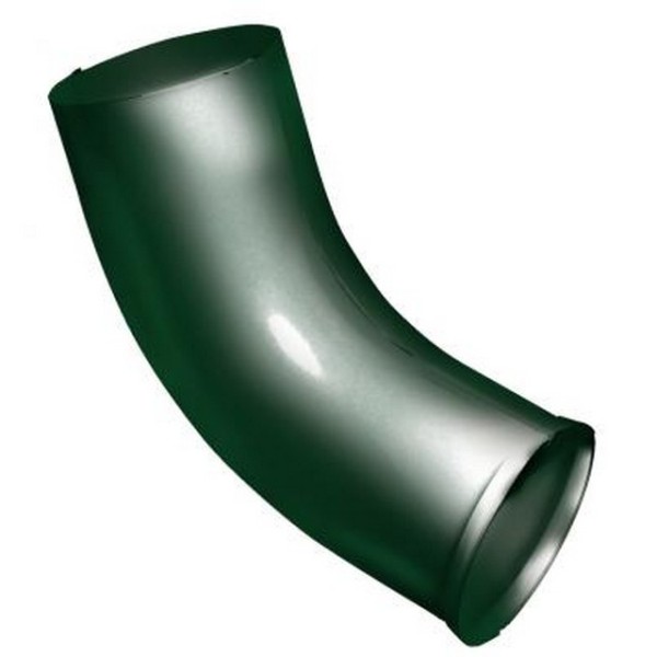 Водосток Grand Line 125x90 – Колено сливное RAL 6005 купить в Домодедово