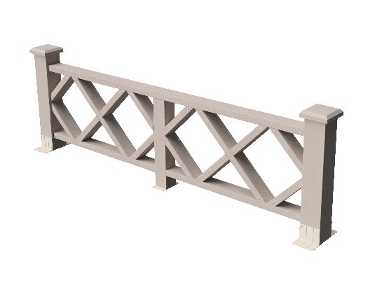 Ограждения декоративное ДПК GRINDERDECO Миллениум выбеленый дуб купить в Домодедово