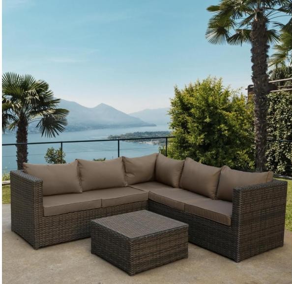 Комплект мебели AFINA плетеной из иск. ротанга YR825A Brown/Beige купить в Домодедово