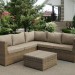 Комплект мебели AFINA плетеной из иск. ротанга YR825B Beige купить в Домодедово