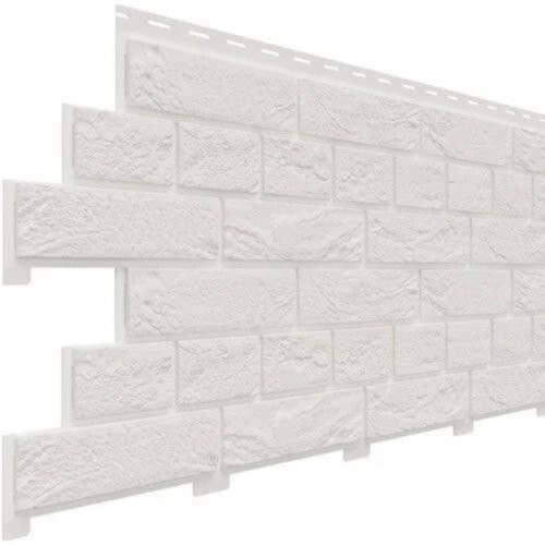 Фасадная панель Доломит Кирпич Славянка Белоснежный купить в Домодедово