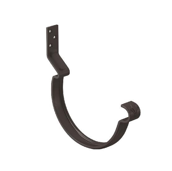 Водосток Aquasistem, система 125x90 - Крюк крепления желоба короткий RR 32 Тёмно Коричневый купить в Домодедово