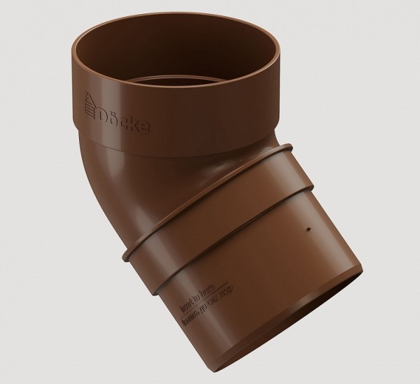 Колено 45˚ПВХ Docke STANDART Светло-коричневый купить в Домодедово