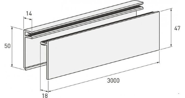 Планка финишная белая купить в Домодедово