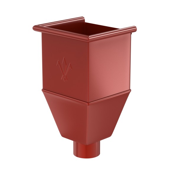 Водосток Aquasistem, система 150x100 - Воронка_водосборная удлиненая RR 29 Бургундский купить в Домодедово