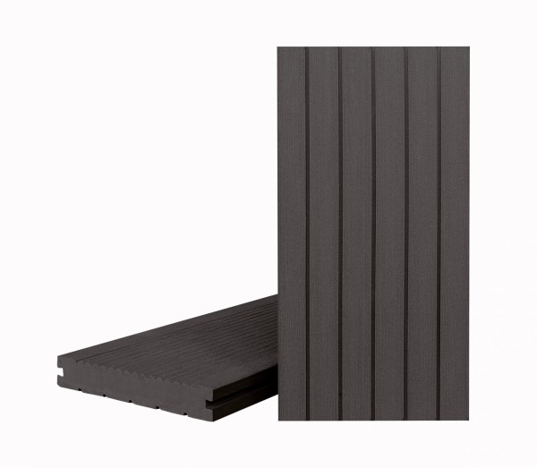 Террасная доска Классик Чёрное дерево (полнотелая с пазом) купить в Домодедово