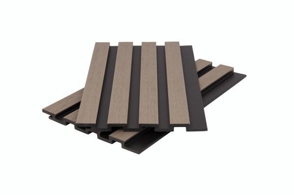 Стеновая панель брусковая двухцветная co-extrusion, snow mix купить в Домодедово