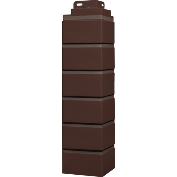 Угол Фасайдинг Серия «Кирпич клинкерный» Жженный купить в Домодедово