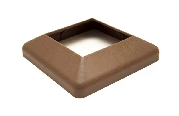 Крышка нижняя ПВХ для столба Deckart 100х100 Шоколад купить в Домодедово