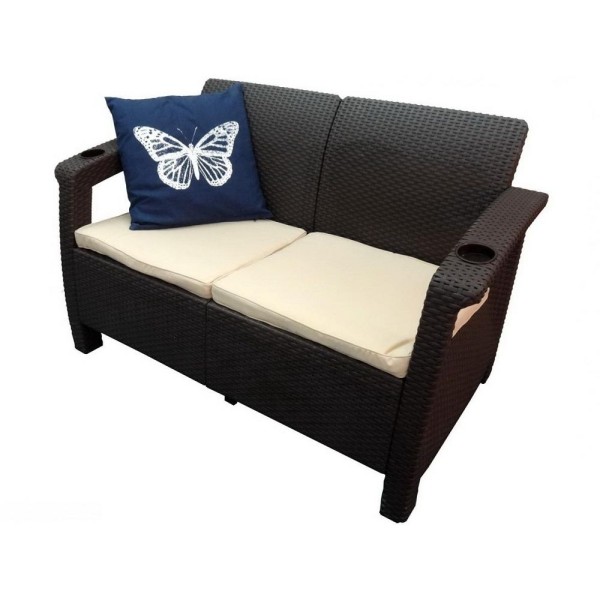 Двухместный диван Yalta Sofa Seаt венге купить в Домодедово