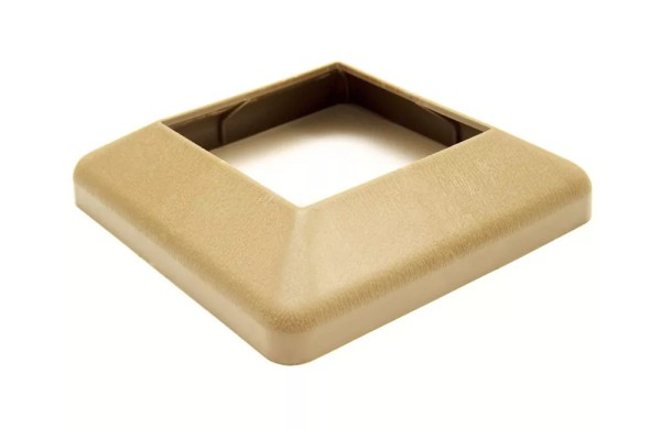 Крышка нижняя ПВХ для столба Deckart 125х125 Орех купить в Домодедово