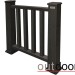 Ограждение из ДПК Outdoor Классик 3D STORM чёрный купить в Домодедово