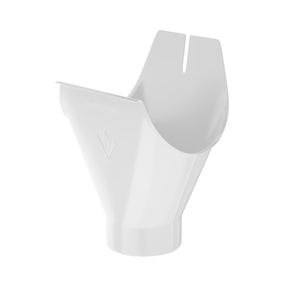 Водосток Aquasistem, система 125x90 - Воронка желоба RAL 9003 Белый купить в Домодедово