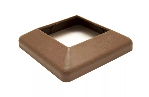 Крышка нижняя ПВХ для столба Deckart 125х125 Шоколад купить в Домодедово