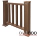 Ограждение из ДПК Outdoor Классик 3D STORM коричневый микс купить в Домодедово