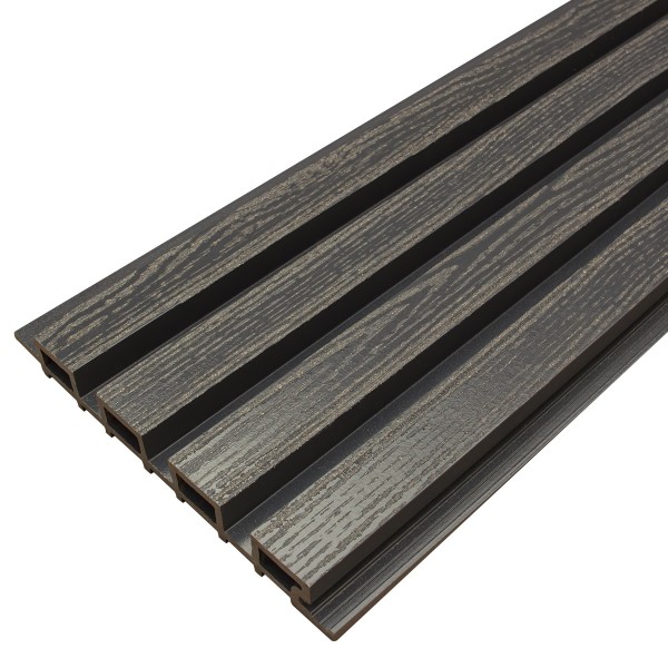 Фасадная доска из ДПК Faynag Wood Рейка Мокрый Асфальт купить в Домодедово