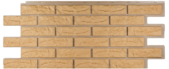 Фасадная панель Техоснастка, Лондон Брик, Бежевый купить в Домодедово