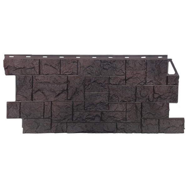 Фасадная панель FineBer, Камень Дикий, Коричневый купить в Домодедово