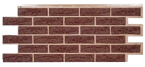 Фасадная панель Техоснастка, Лондон Брик, Коричневый купить в Домодедово